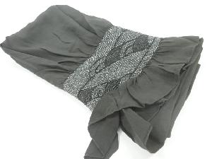 正絹　絞り青海波模様男物兵児帯